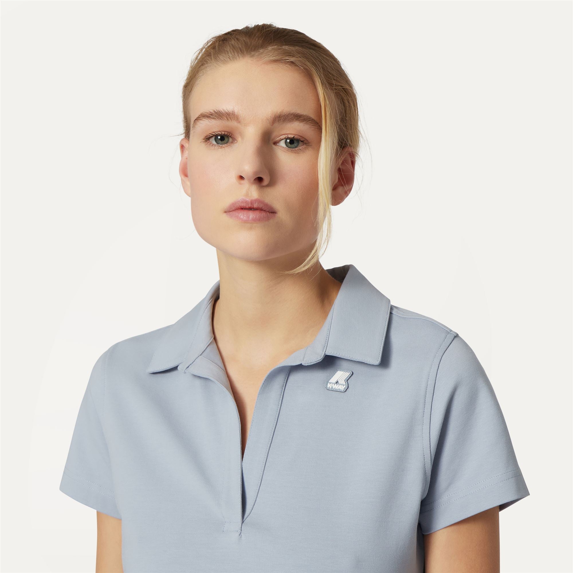 k-way-charlette-polo-femme-azure-blizzard image 4