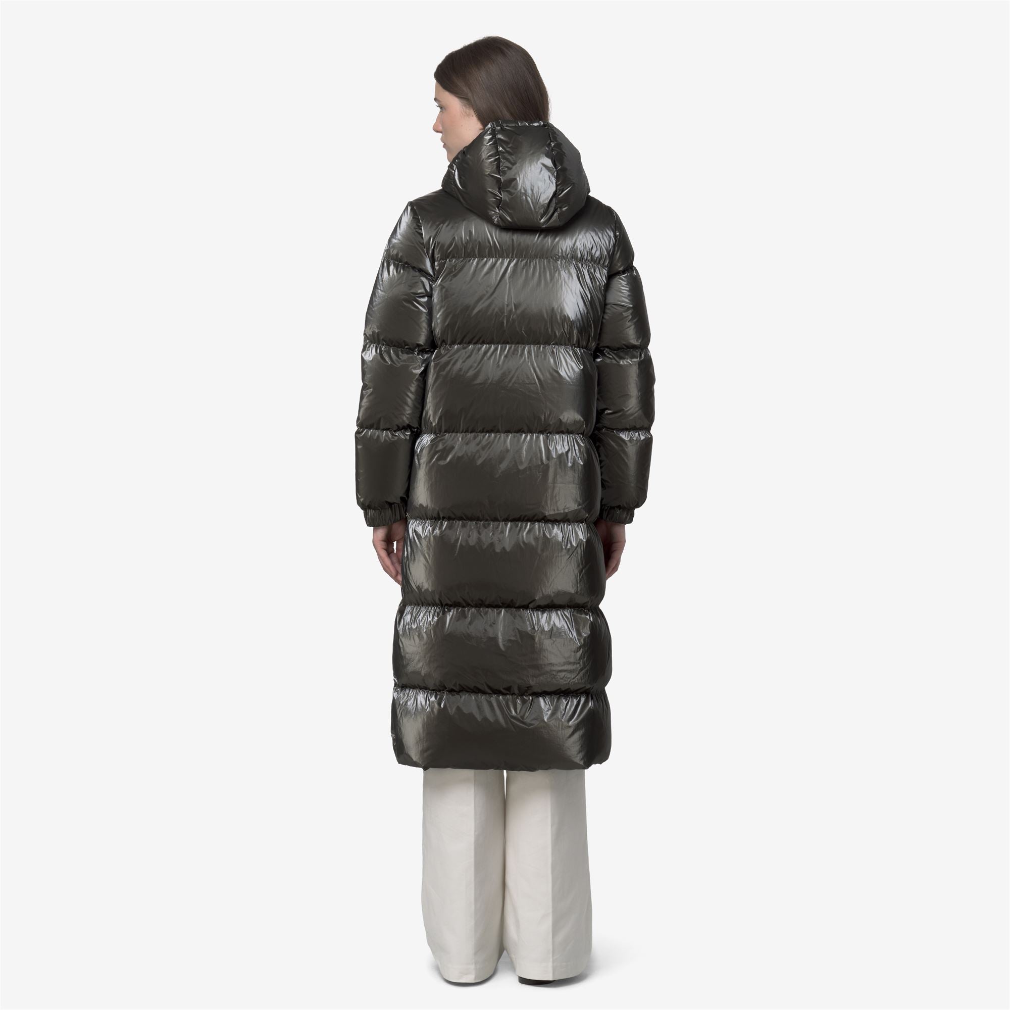 k-way-ruenne-thermo-pearly-doudoune-longue-femme-black-olive-combo image 3