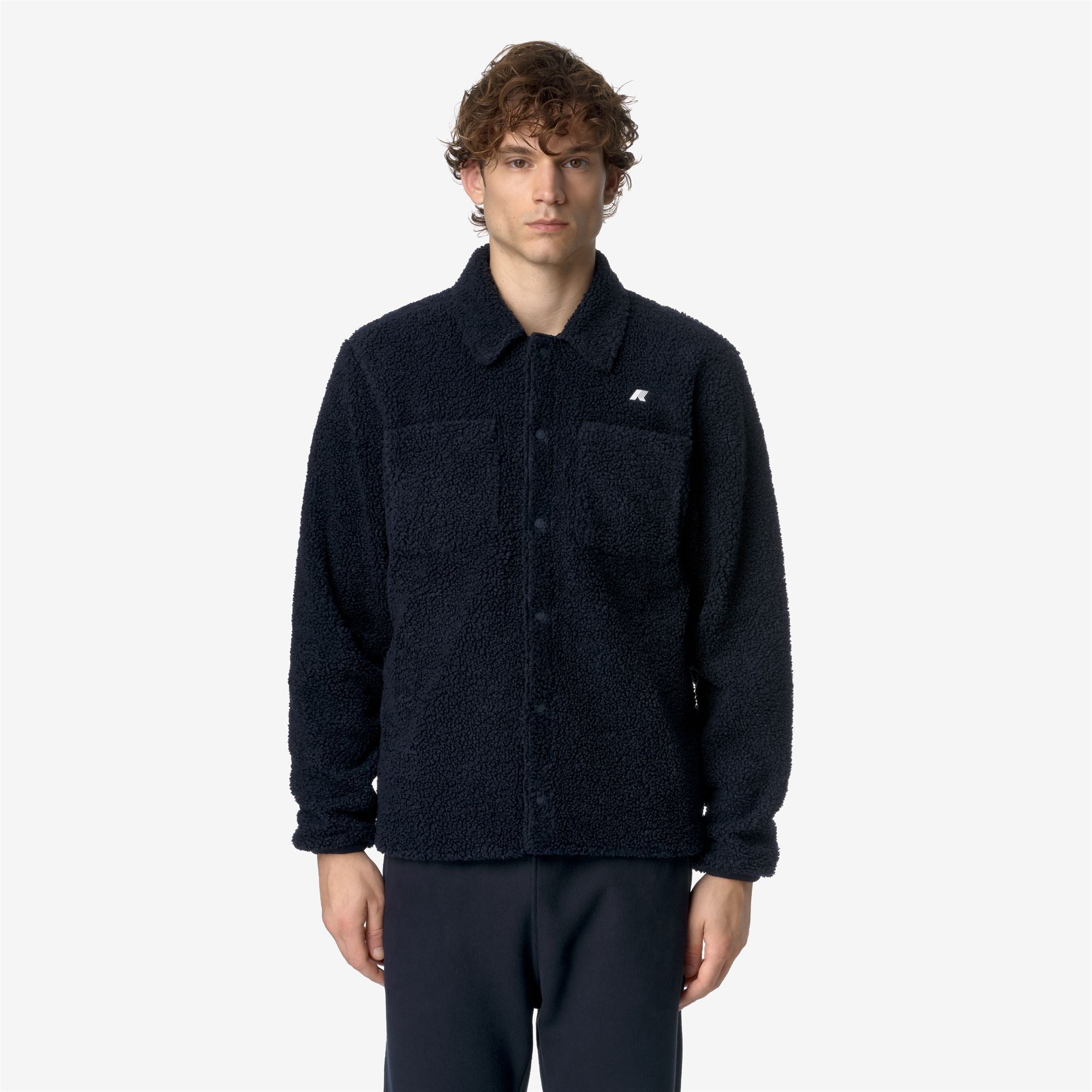 k-way-cameron-sherpa-polar-veste-polaire-homme-blue-depth image 1