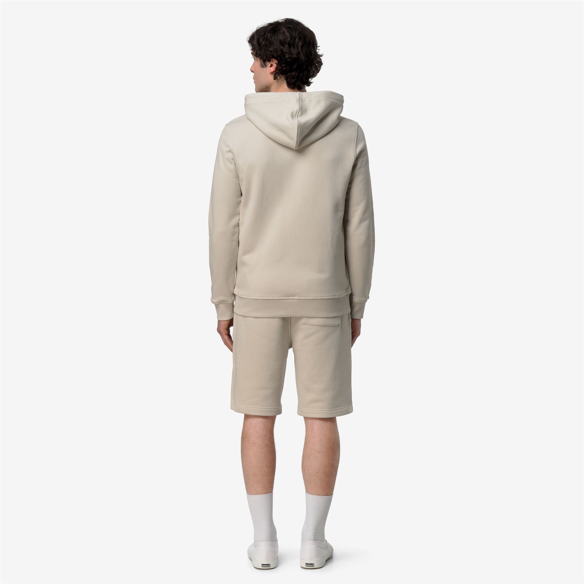 k-way-anthony-french-terry-veste-polaire-homme-beige-lt image 3