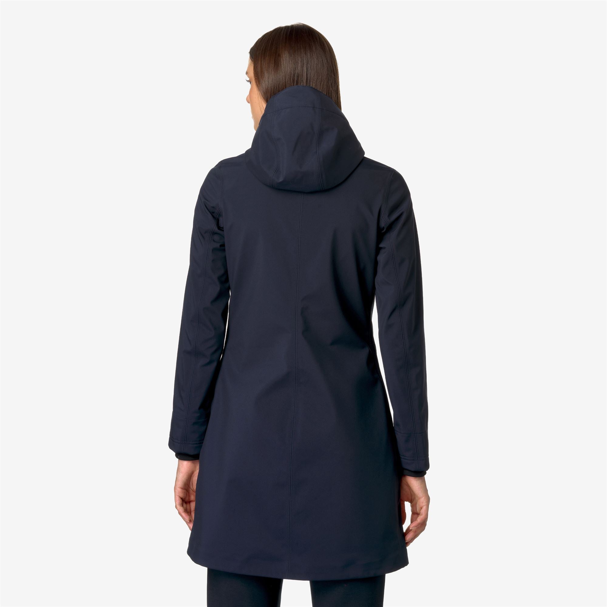 k-way-stephy-bonded-veste-3-4-femme-blue-depth image 3