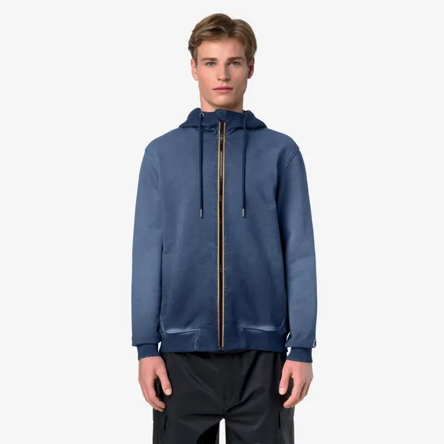k-way-rainer-lf-sweat-capuche-homme-blue-insignia image 1