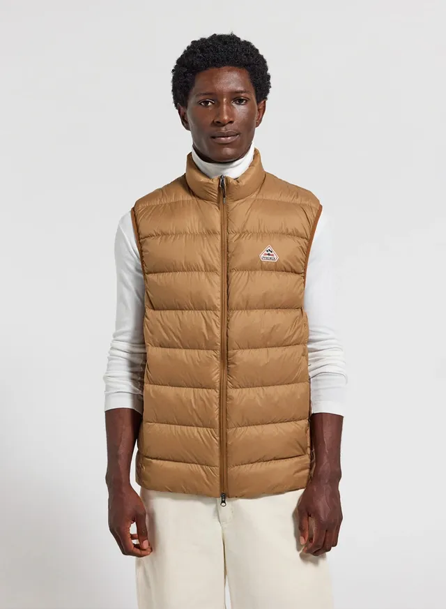 doudoune-sans-manches-homme-pyrenex-arial-marron-clair image 1