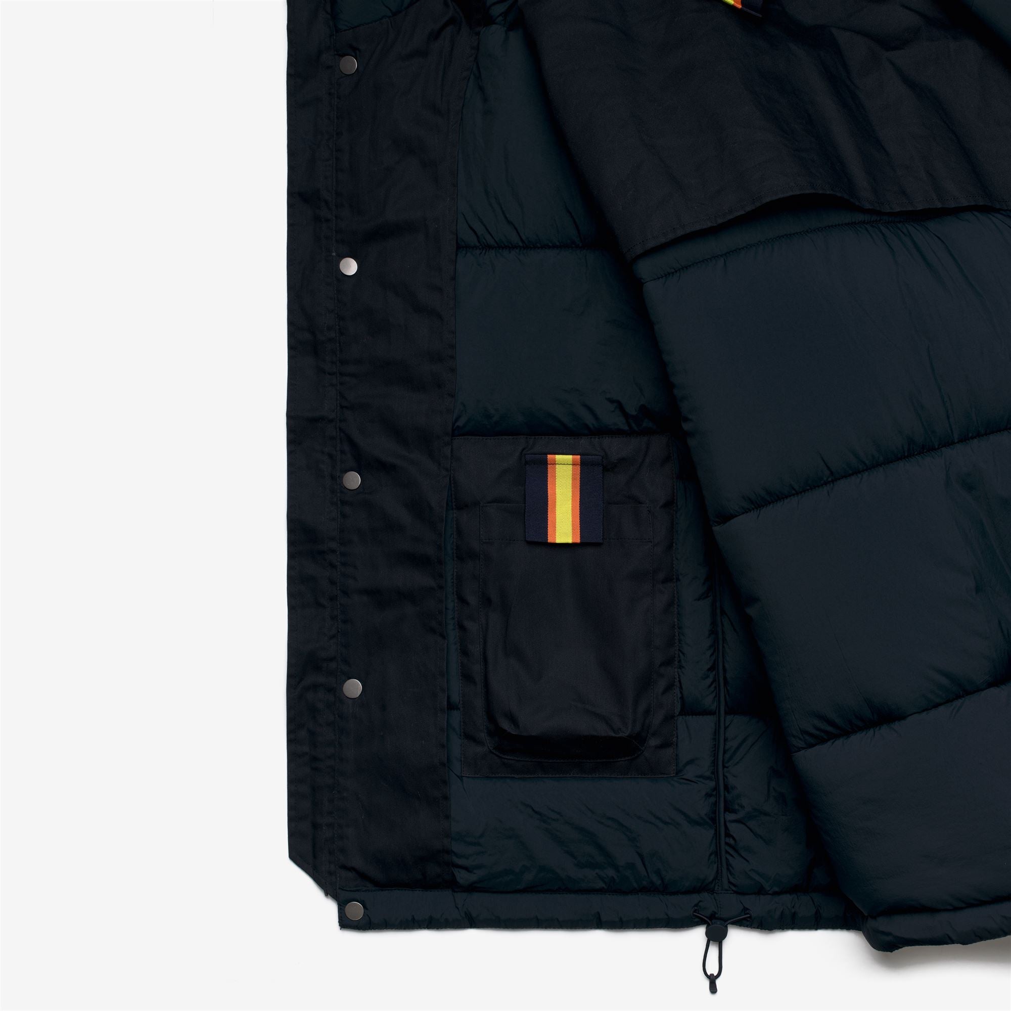 k-way-cargi-wax-cotton-nylon-veste-court-homme-blue-depth image 6