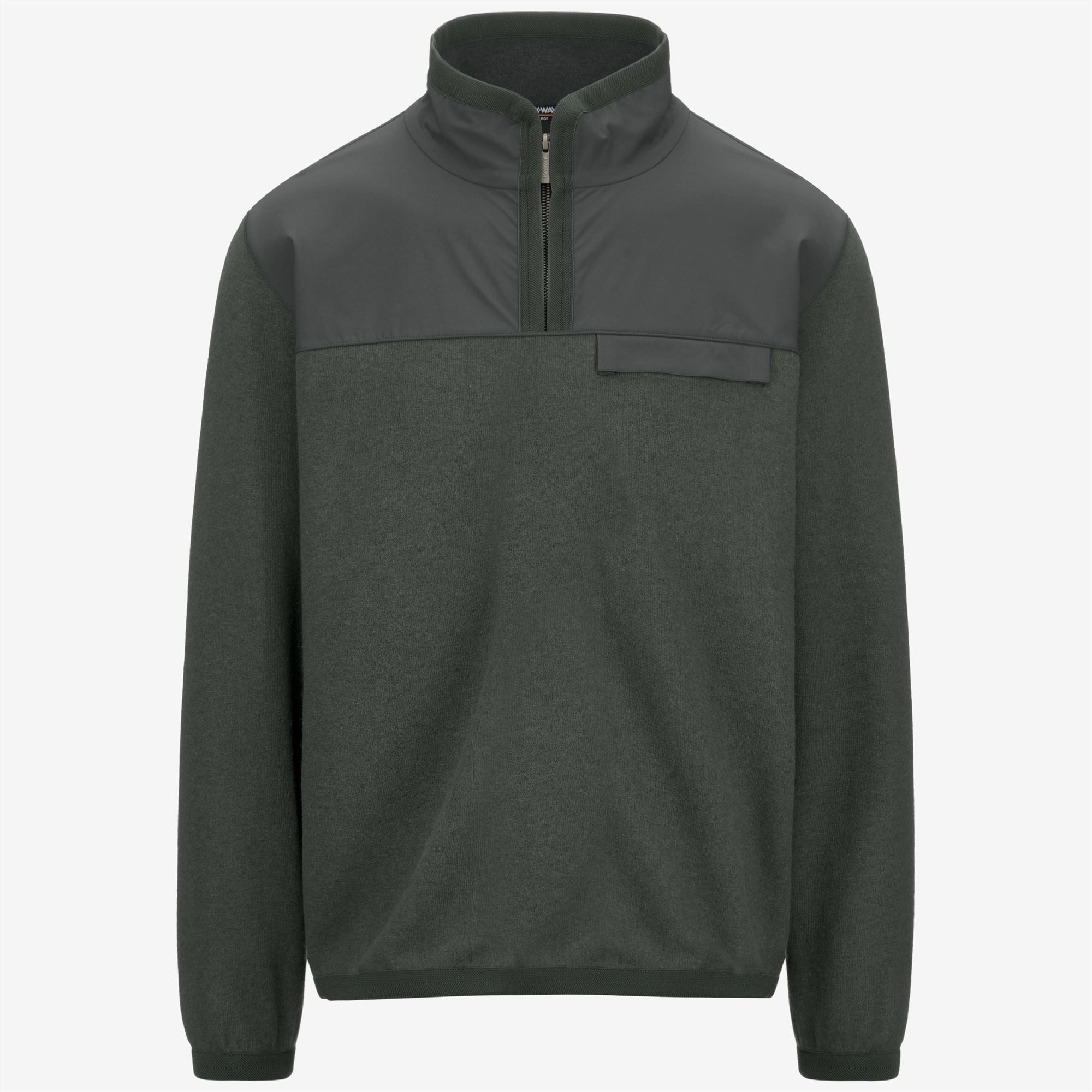 k-way-fleury-wool-nylon-mix-polaire-pull-over-homme-green-blackish-blue-airforce image 5