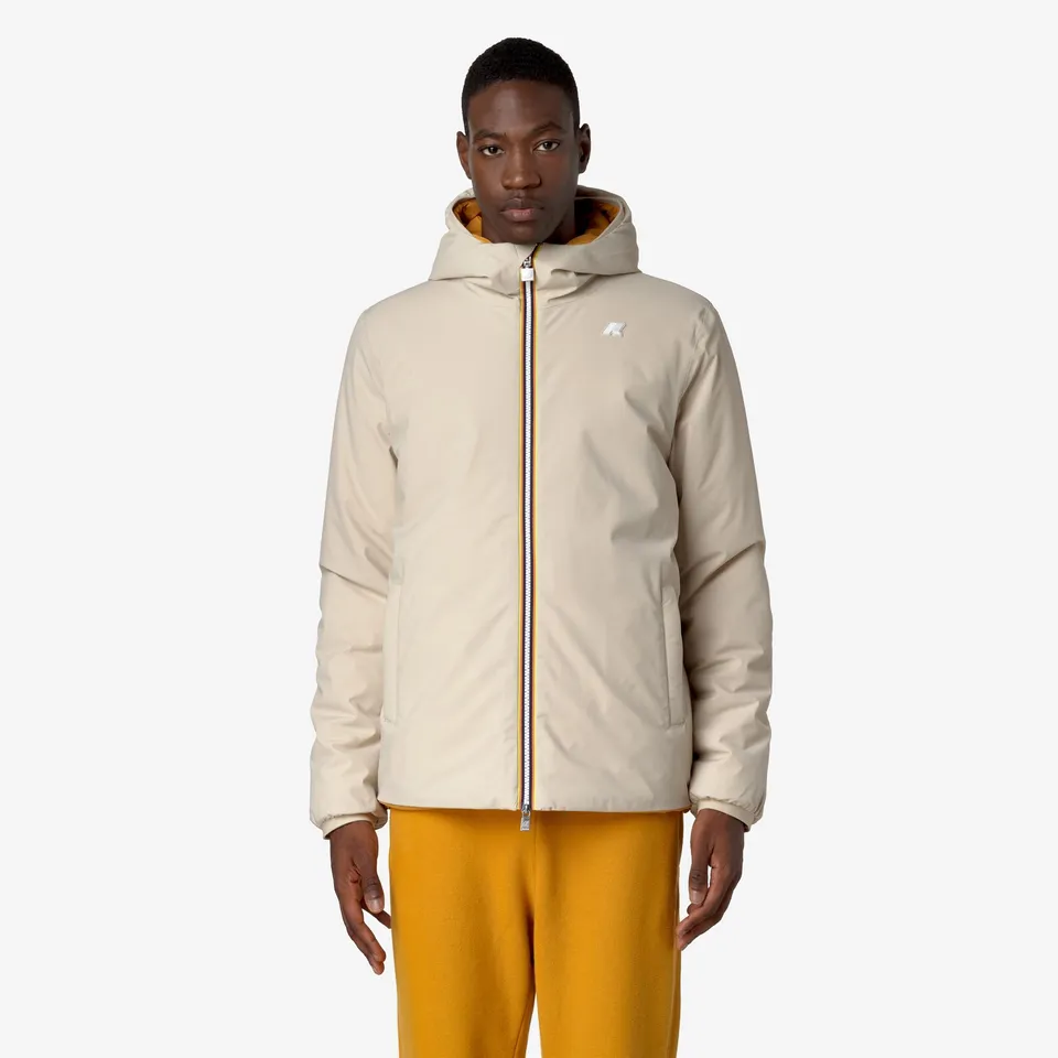 k-way-jack-st-warm-double-veste-court-homme-beige-g-yellow-i image 1