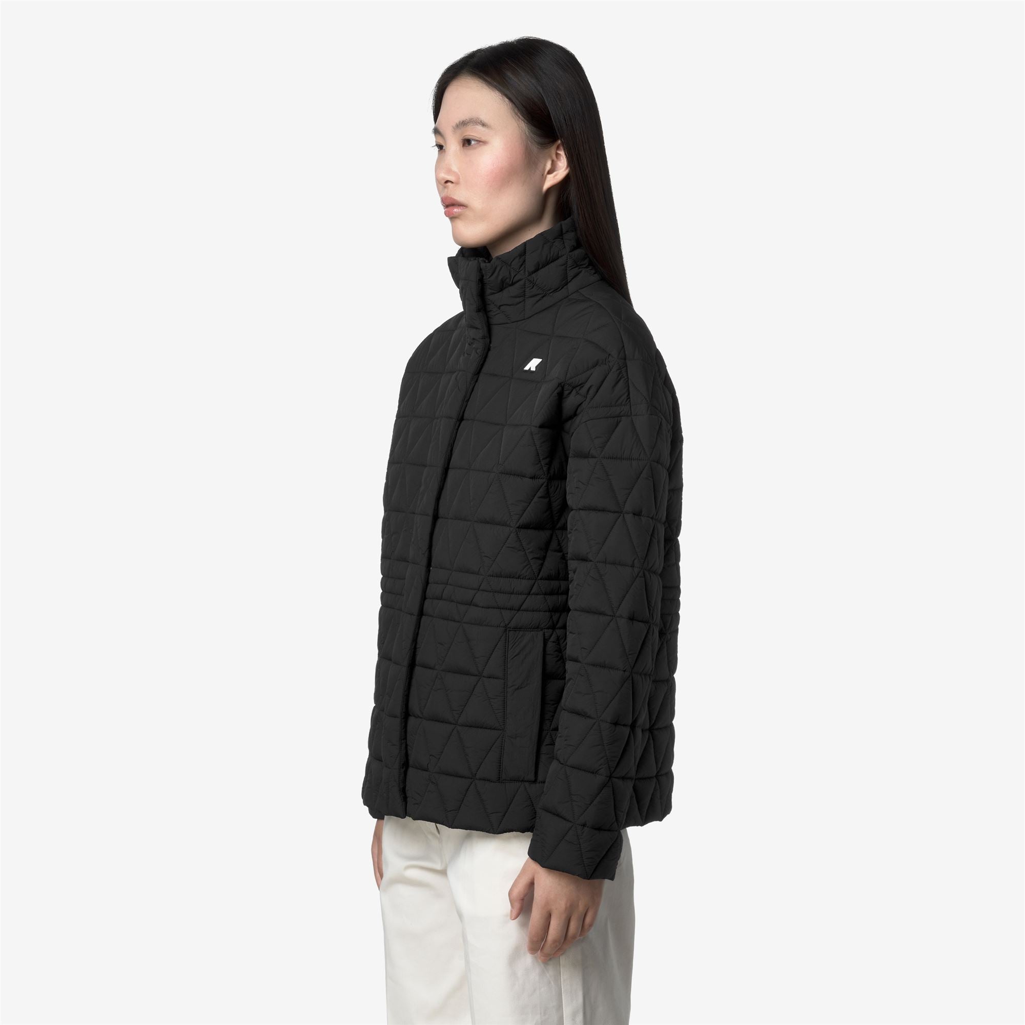 k-way-selene-diamond-quilted-warm-veste-mi-longue-femme-black-pure image 2
