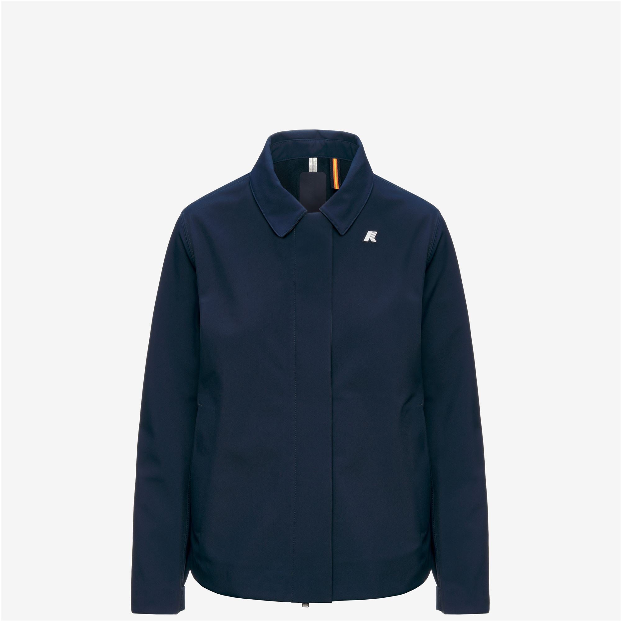 k-way-bleizou-bonded-trench-court-femme-blue-depth image 6