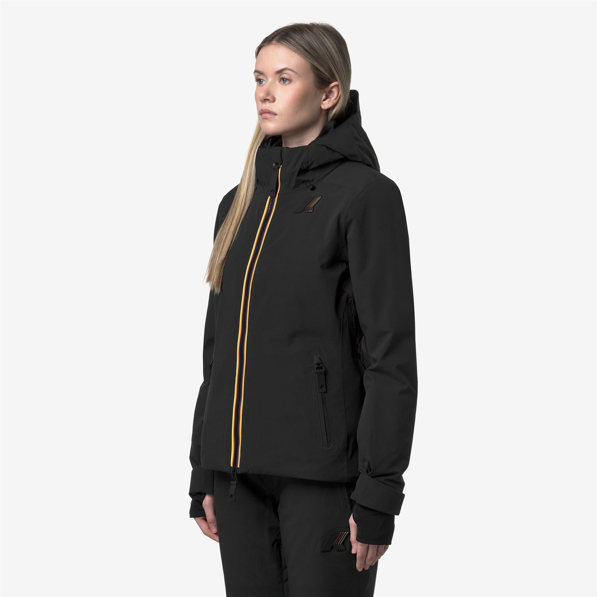 k-way-labresse-2l-twill-veste-de-ski-mi-longue-femme-black-pure image 2