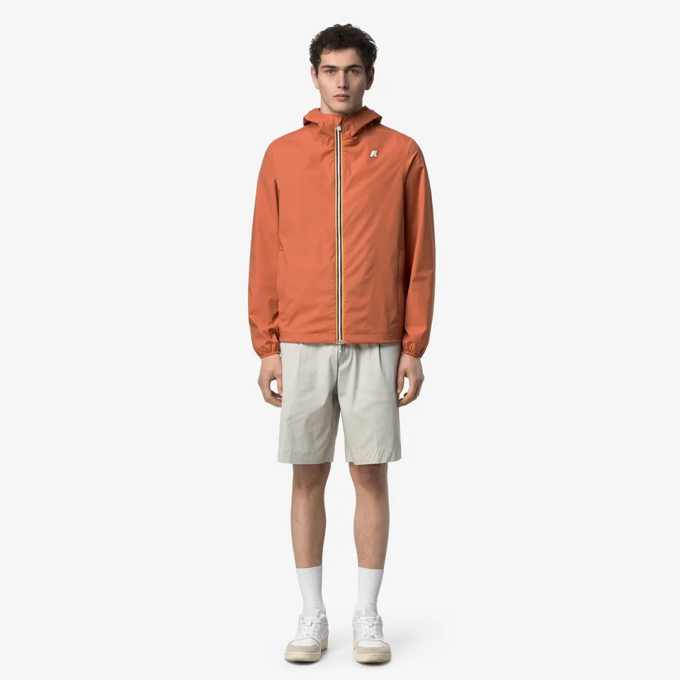k-way-jack-stretch-nylon-jersey-veste-court-homme-orange-brownish image 1