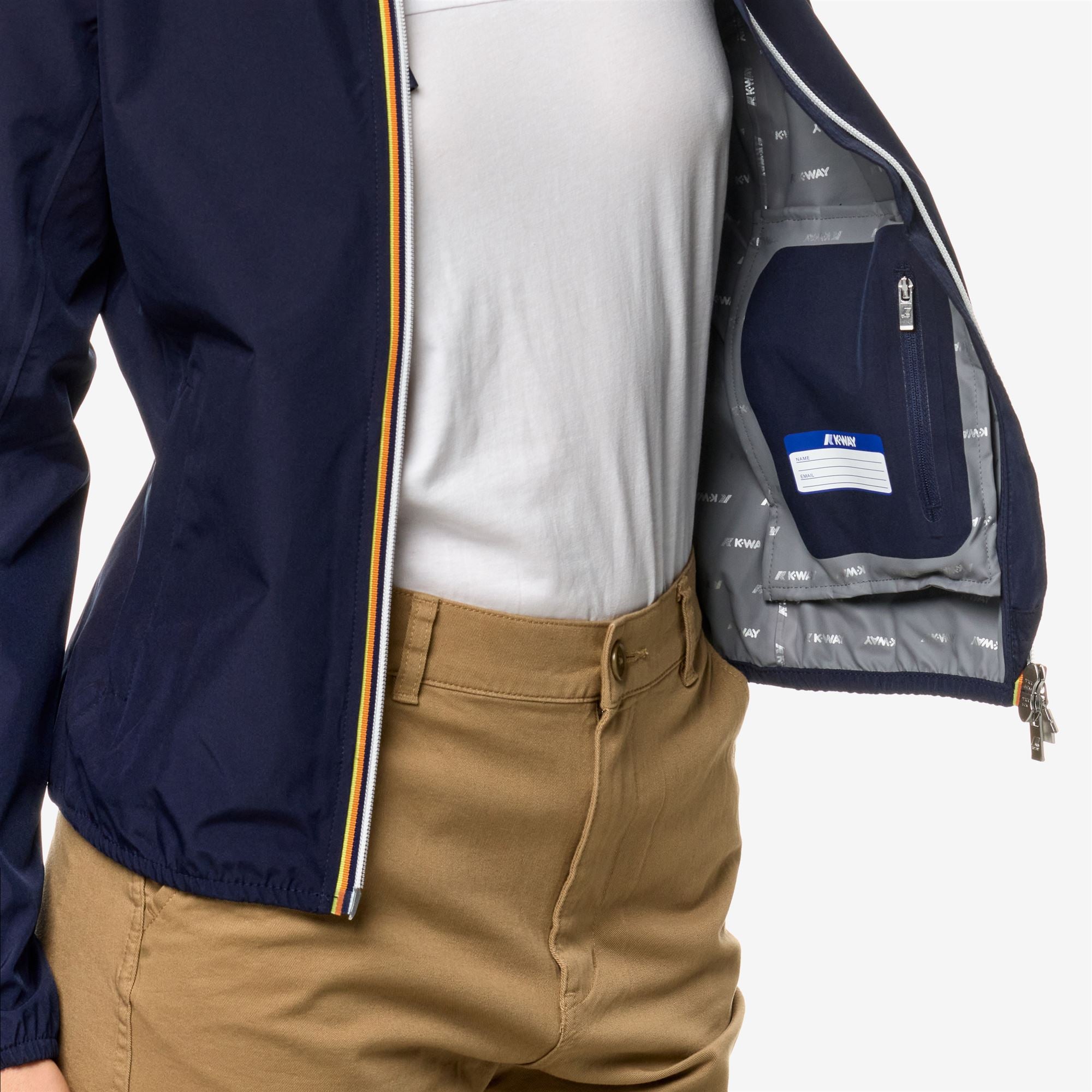 k-way-lily-eco-stretch-dot-veste-femme-blue-depth image 4