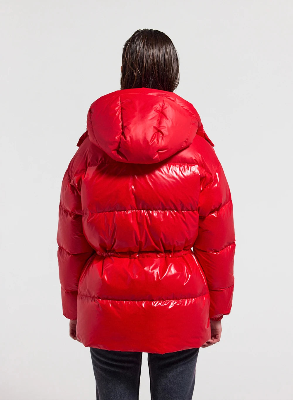 doudoune-femme-pyrenex-alexa-rouge-brillante-mi-longue image 4