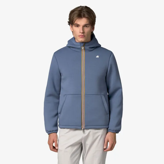 k-way-jack-spacer-nylon-double-veste-courte-r-versible-homme-blue-wild-blue-dept image 1
