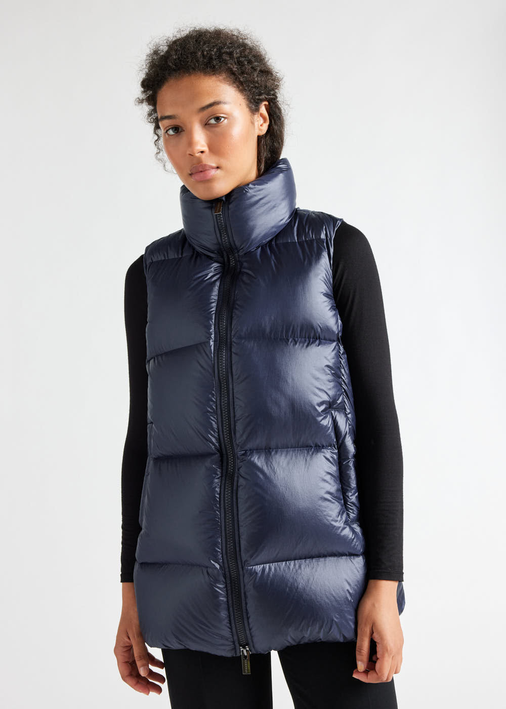 pyrenex-tamara-doudoune-sans-manche-femme-mi-longue-amiral image 2