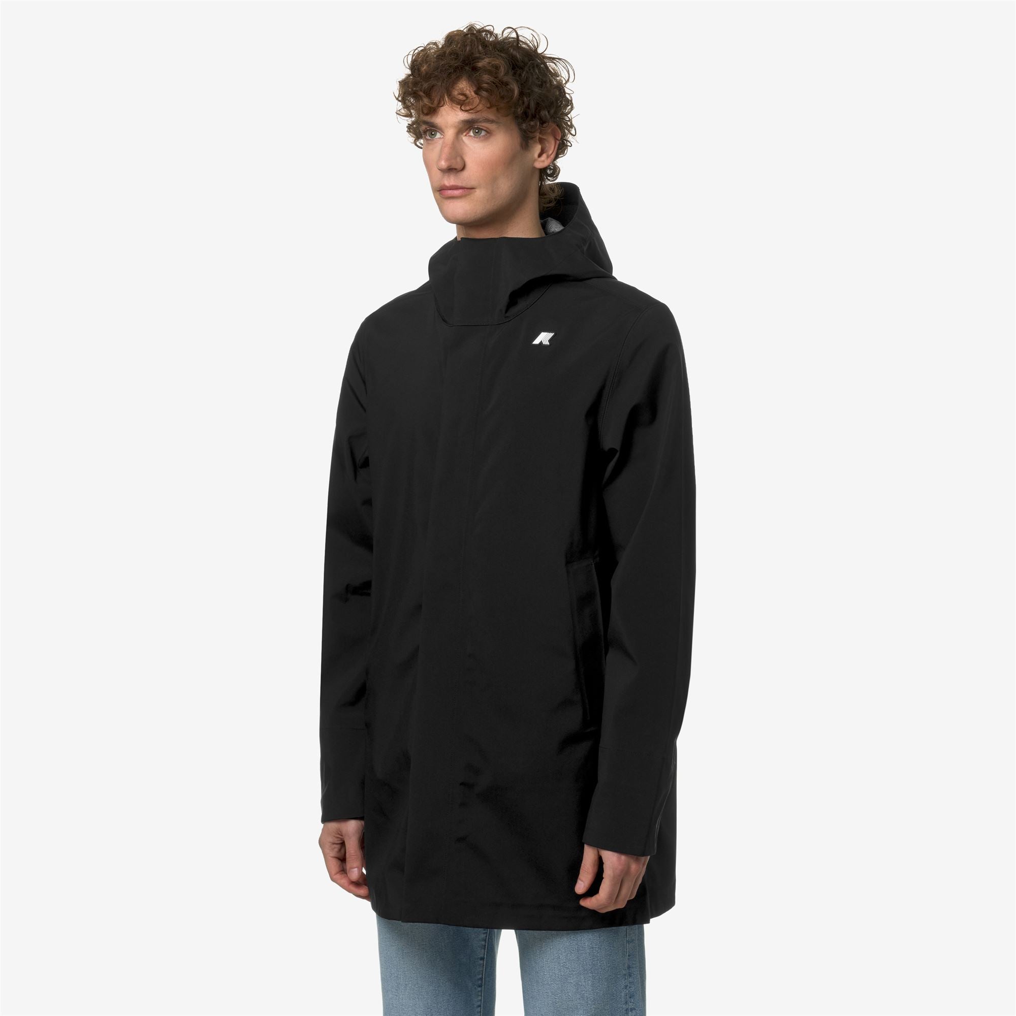k-way-tommy-bonded-jersey-parka-3-4-homme-black-pure image 2
