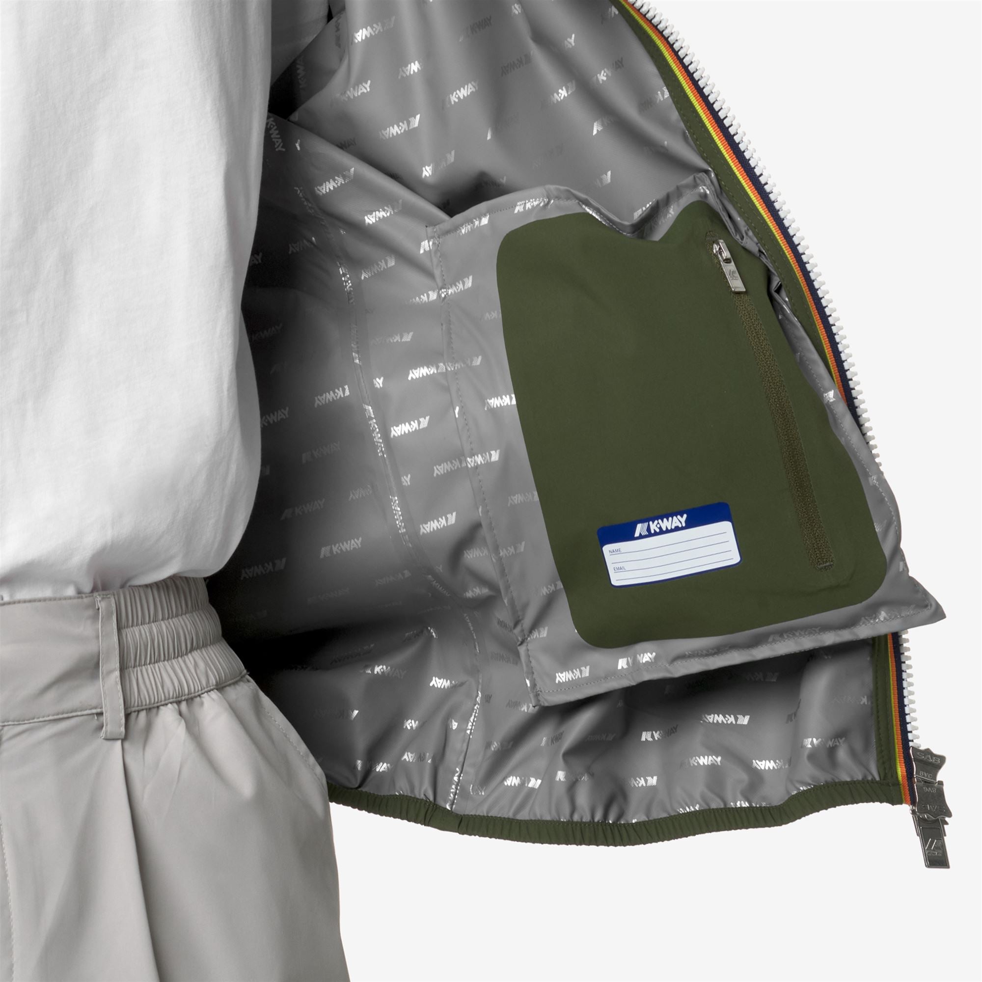 k-way-jack-stretch-dot-veste-courte-homme-green-cypress image 4