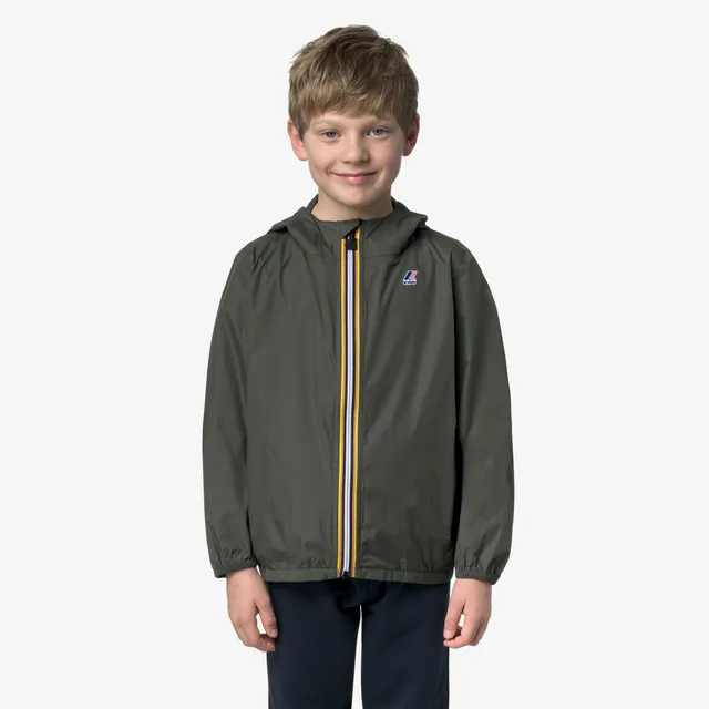 k-way-p-le-vrai-4-0-claude-veste-mi-saison-enfant-unisexe-green-blackish image 1