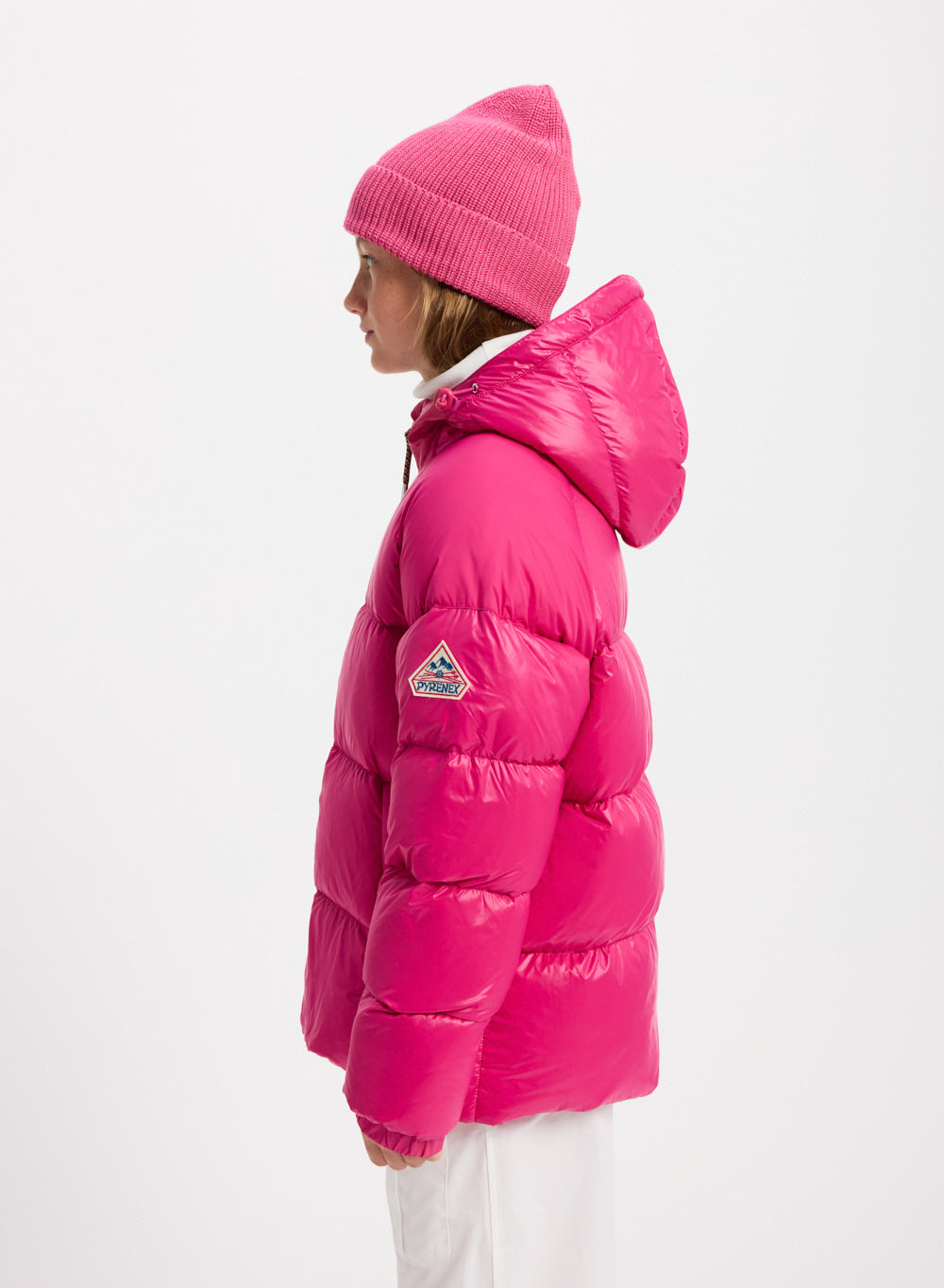 pyrenex-sten-doudoune-capuche-enfant-fuchsia-taffetas image 6
