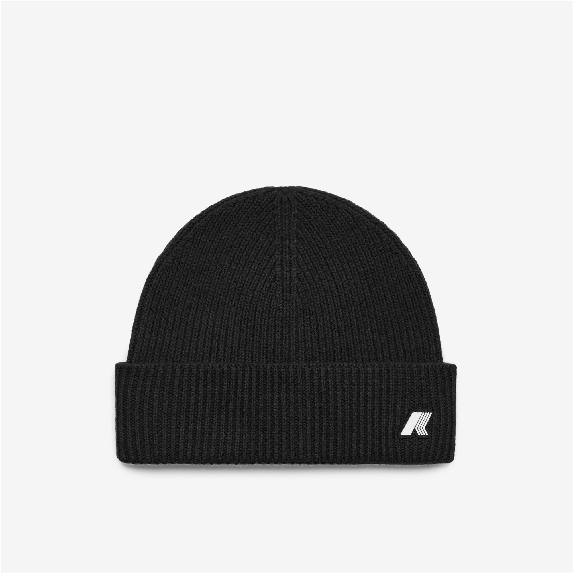 k-way-brice-cardigan-stitch-wool-bonnet-unisexe-black-pure image 2