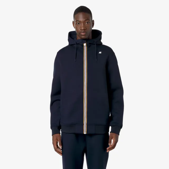 k-way-rainer-spacer-veste-polaire-zipp-e-capuche-homme-blue-depth image 1