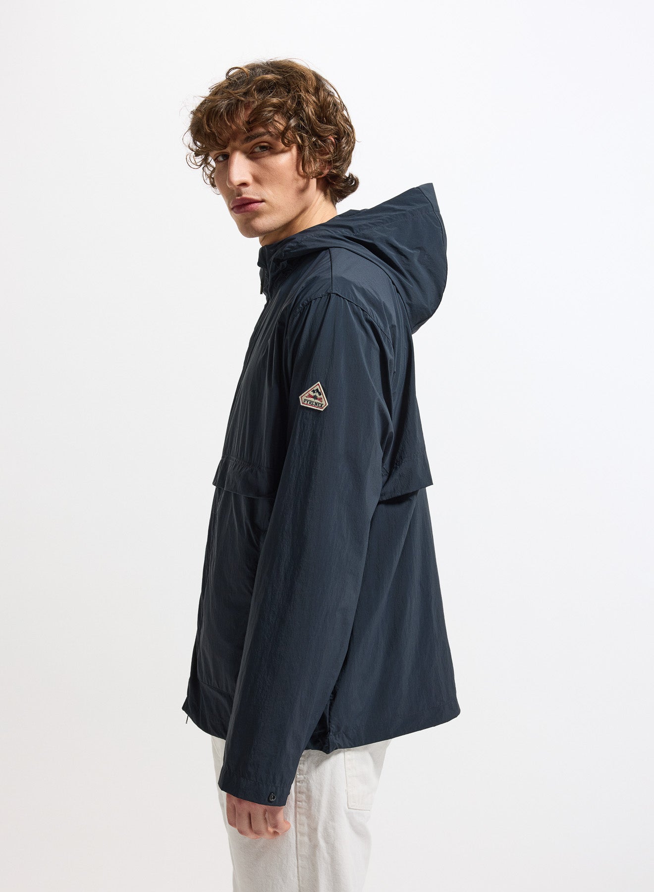 pyrenex-soulere-coupe-vent-unisexe-capuche-bleu-marine image 5