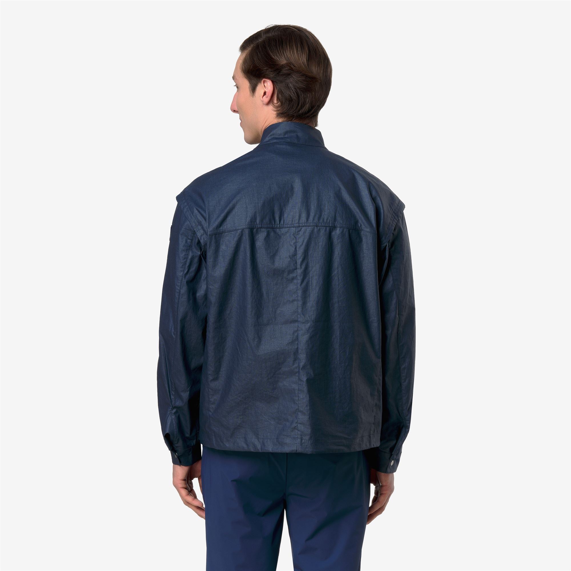 k-way-orian-natural-blend-veste-courte-homme-blue-insignia-combo image 3