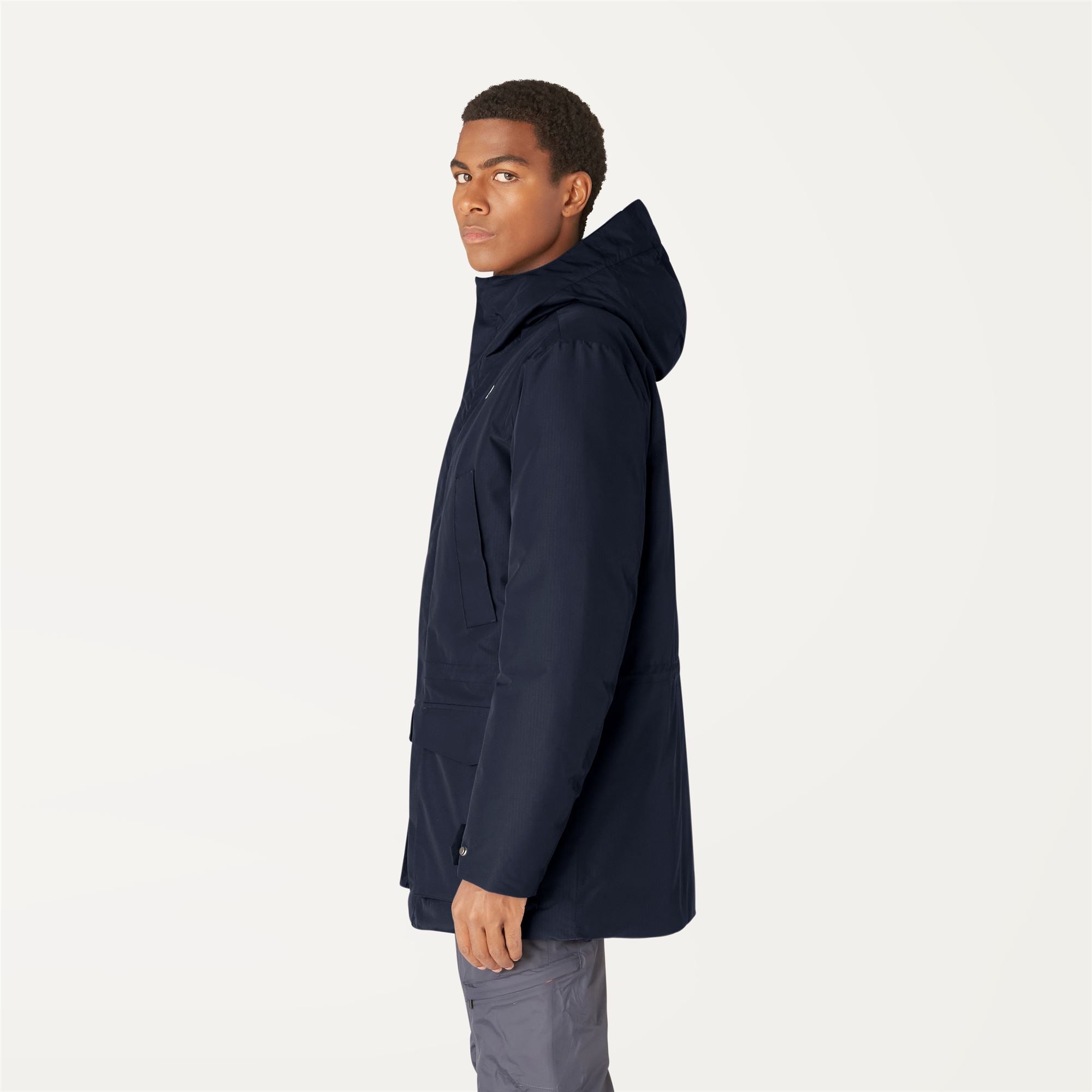 k-way-joshua-thermo-heavy-parka-mi-longue-homme-blue-depth image 2