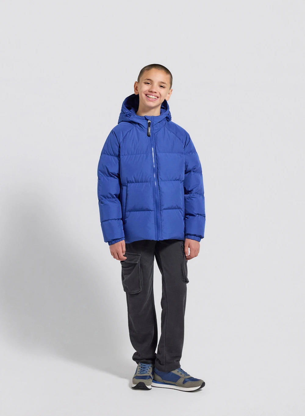 doudoune-enfant-pyrenex-sten-smooth-bleue-mate-capuche image 3