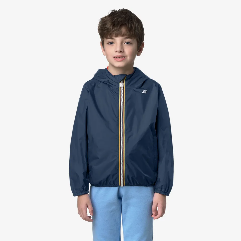 k-way-p-jake-plus-2-double-veste-r-versible-gar-on-blue-insignia-red-poppy image 1