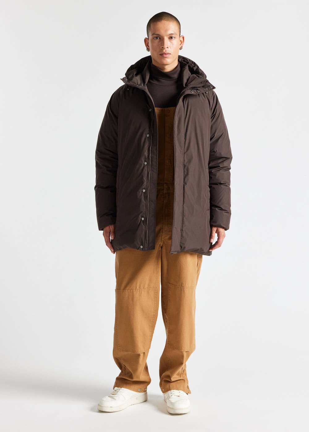 pyrenex-spark-parka-capuche-homme-en-duvet-naturel-marron image 2