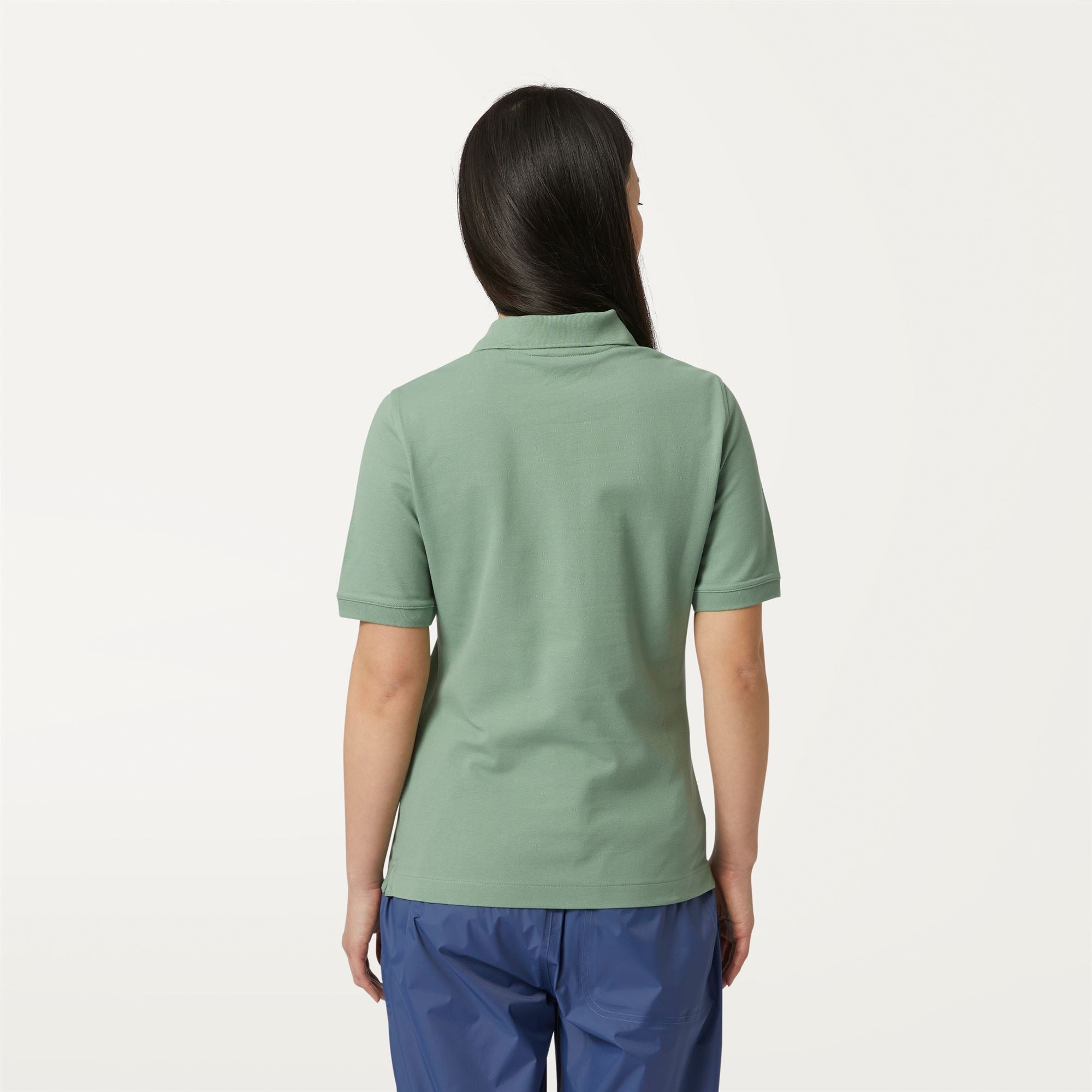 k-way-ali-polo-femme-green-fjord image 3
