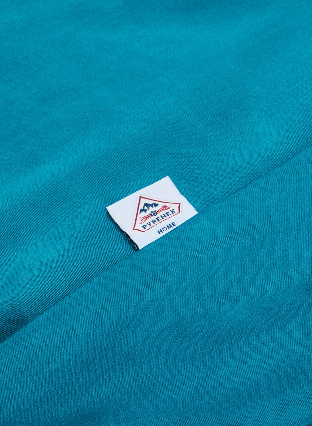 pyrenex-lily-drap-housse-uni-bleu-paon-coton-bio-et-tencel image 1