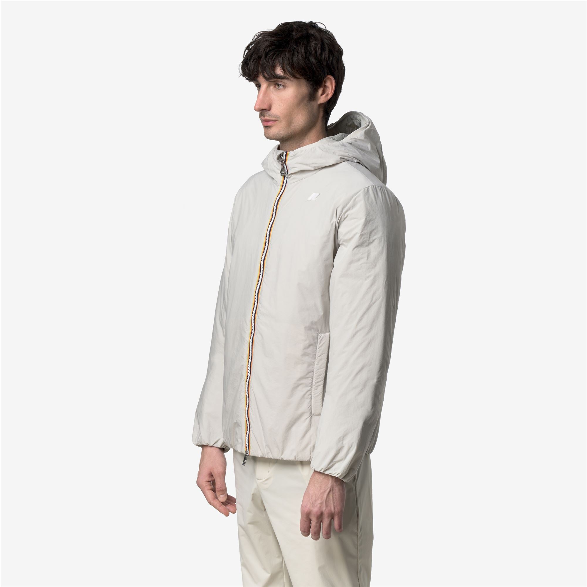 k-way-jack-plain-warm-veste-court-homme-beige-lt image 2