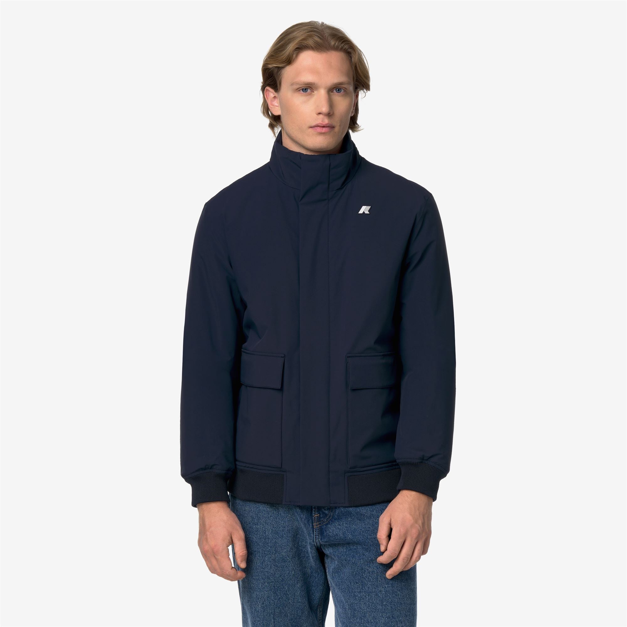 k-way-herve-st-warm-veste-marin-mi-longue-homme-blue-depth-8000mm image 1