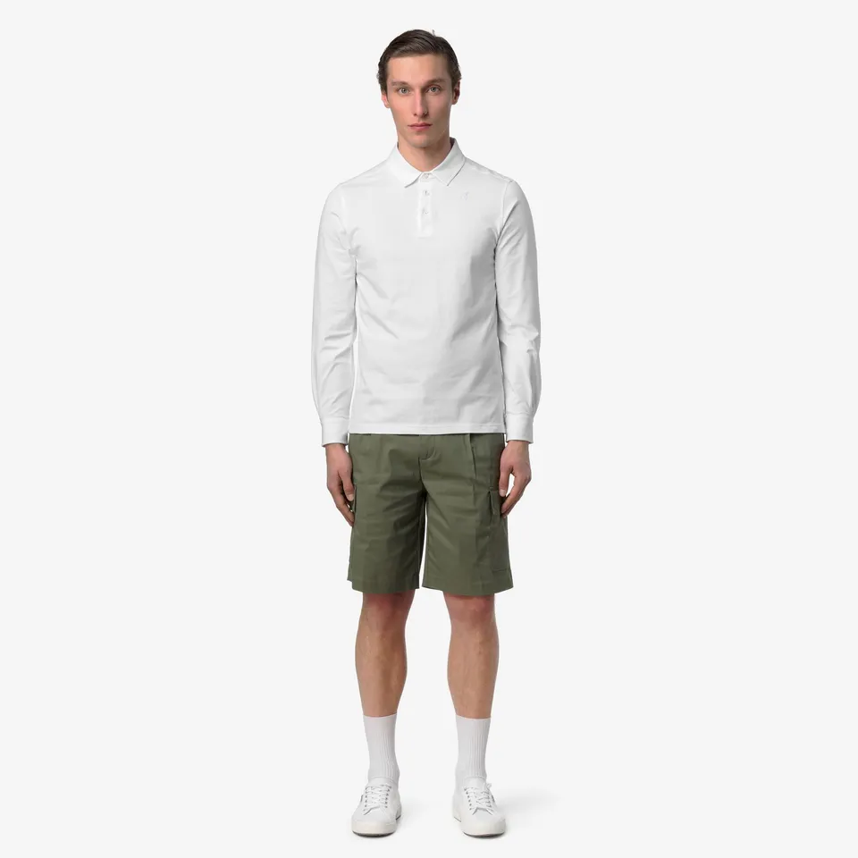 k-way-serje-twill-tech-short-cargo-homme-green-lichen image 1