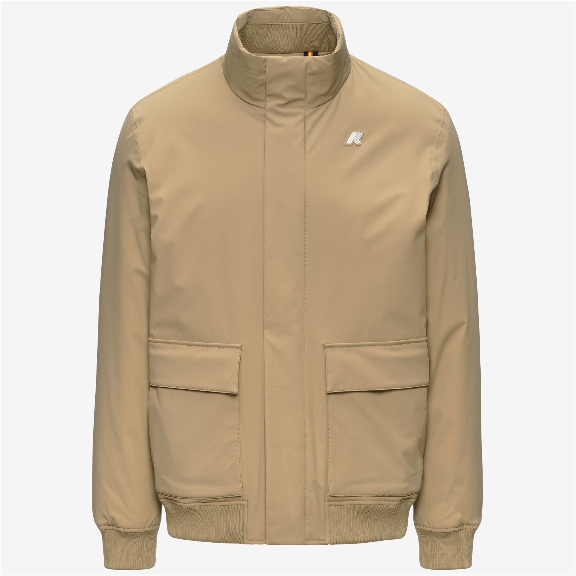 k-way-herve-st-warm-veste-marin-mi-saison-homme-beige-khaki image 5