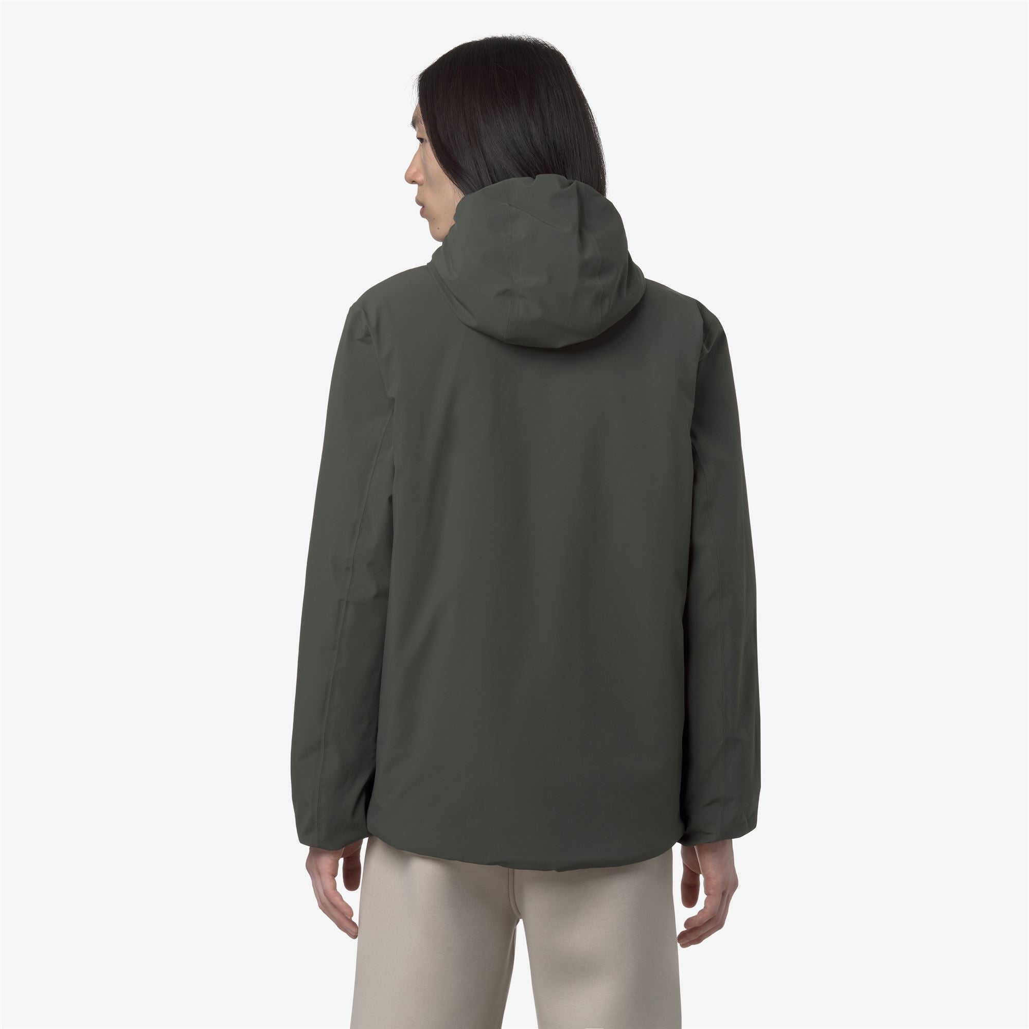 k-way-jack-st-warm-double-veste-r-versible-homme-green-blackish-green-oak image 3