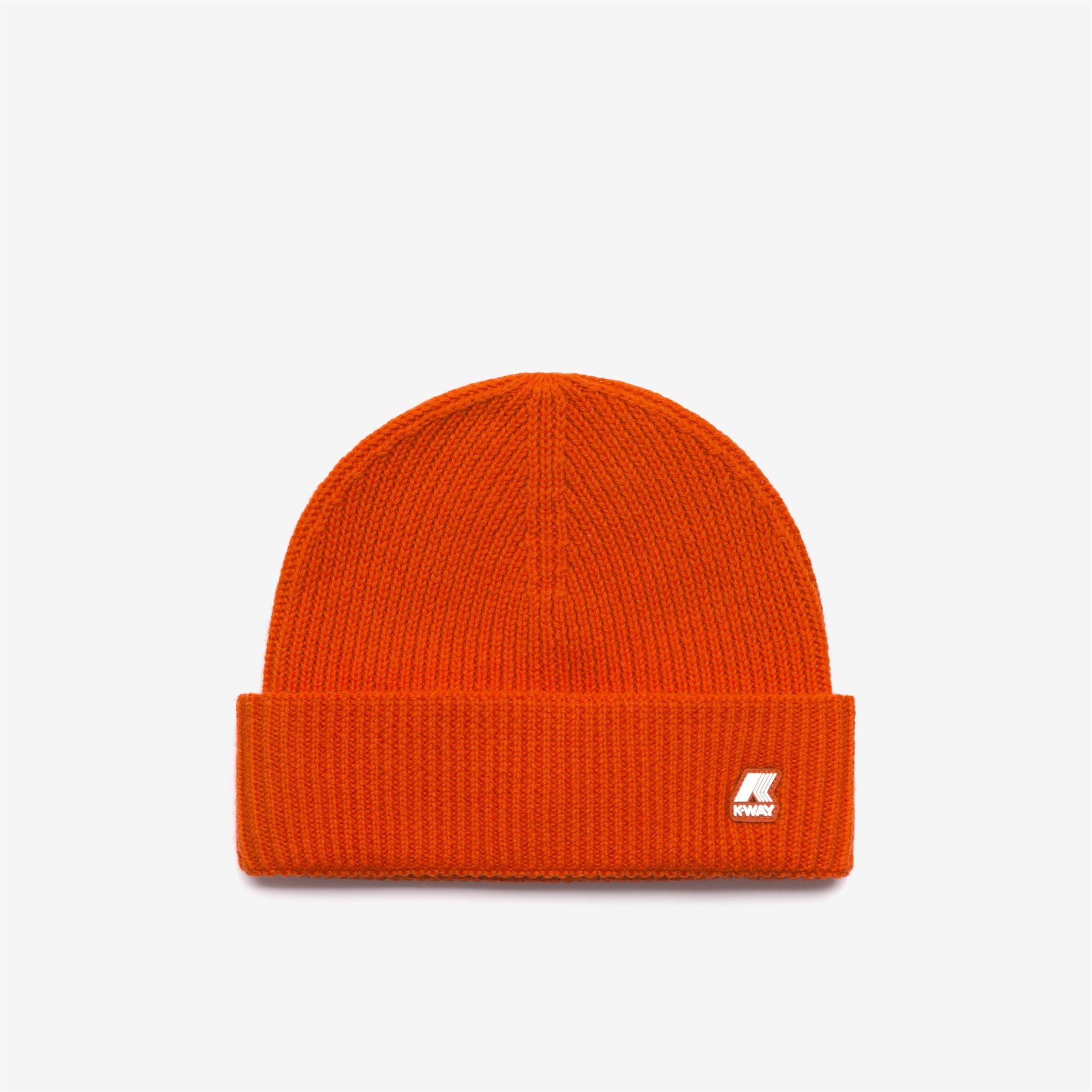 k-way-brice-cardigan-stitch-wool-bonnet-unisexe-orange-pumpkin image 2