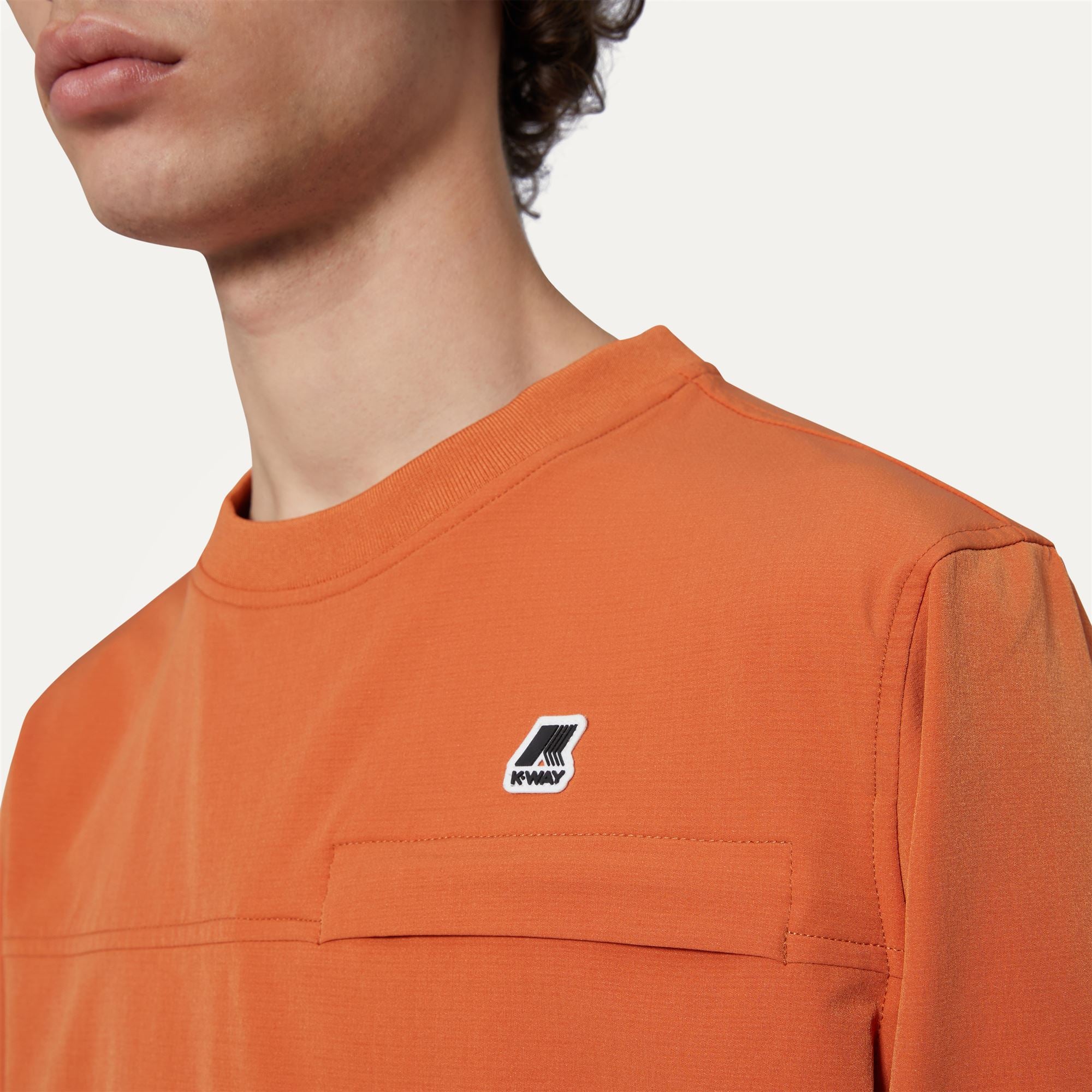 k-way-imperty-polaire-pull-unisexe-orange-copper image 4