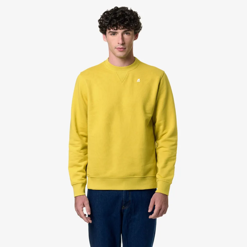 k-way-baptiste-polaire-pull-homme-yellow-zafferano image 1
