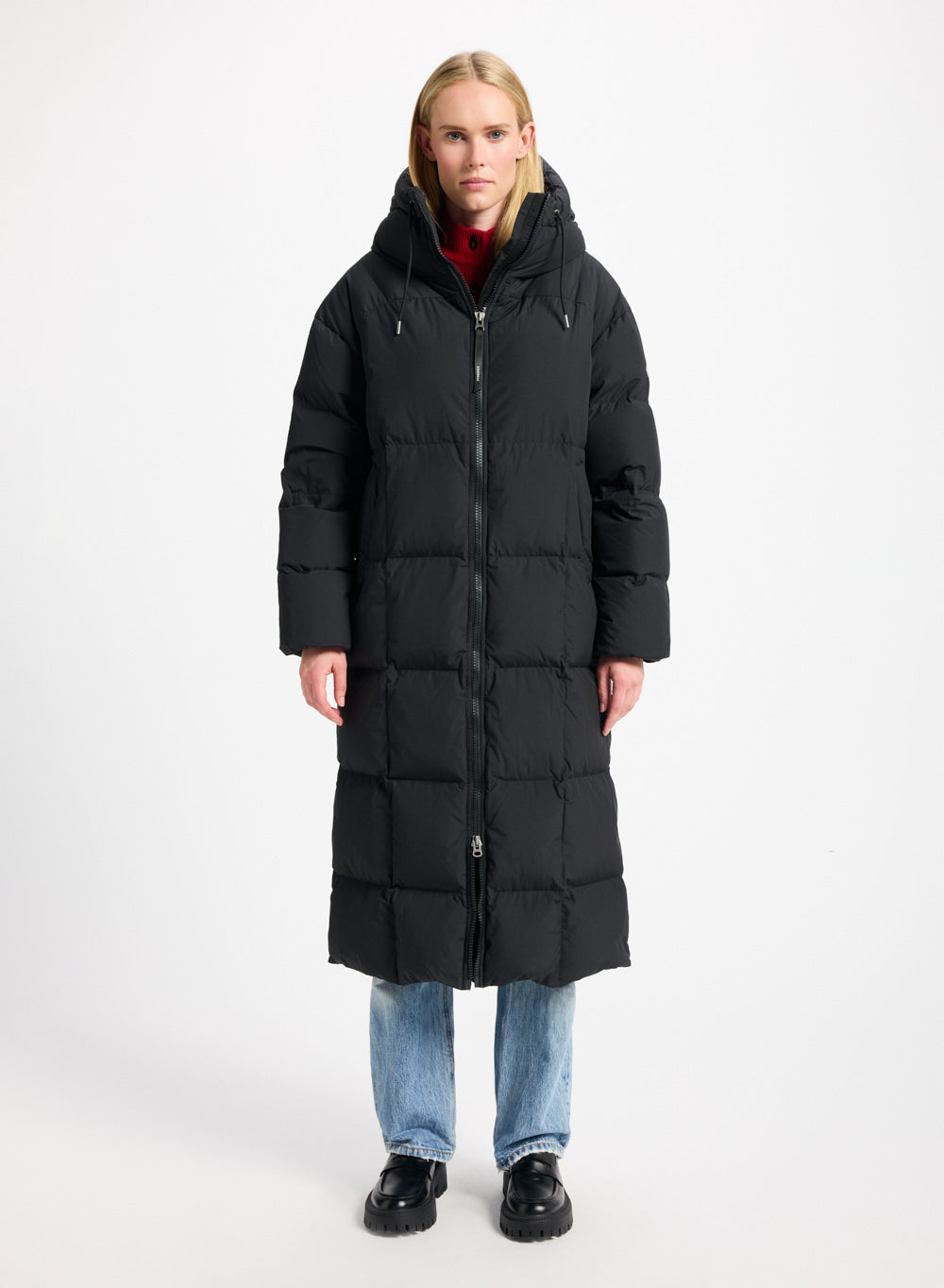 pyrenex-attract-doudoune-longue-femme-noire image 1