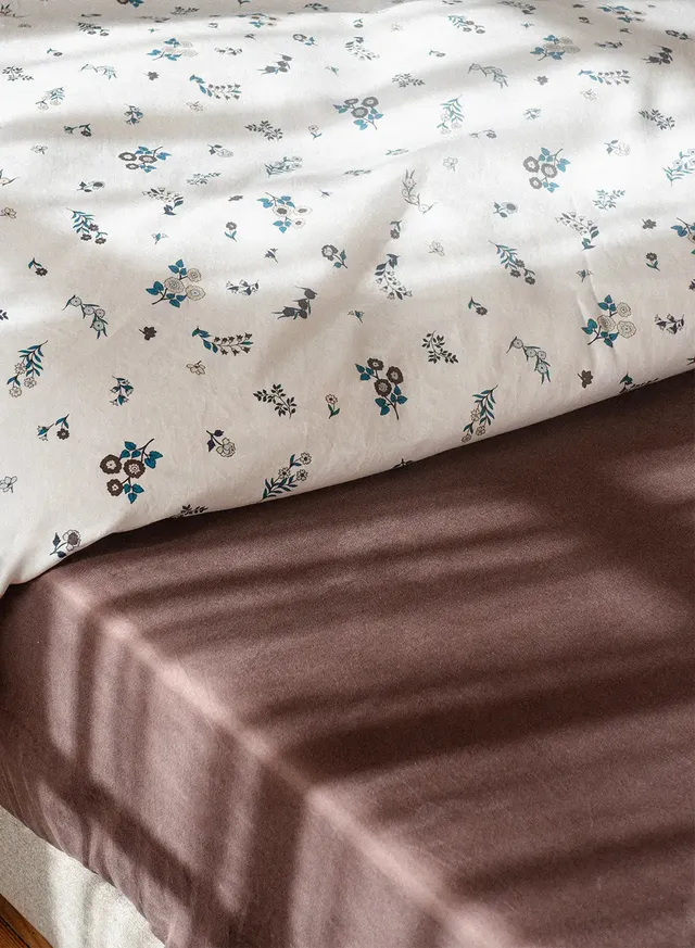 pyrenex-lily-drap-housse-marron-chocolat-coton-bio-tencel image 1