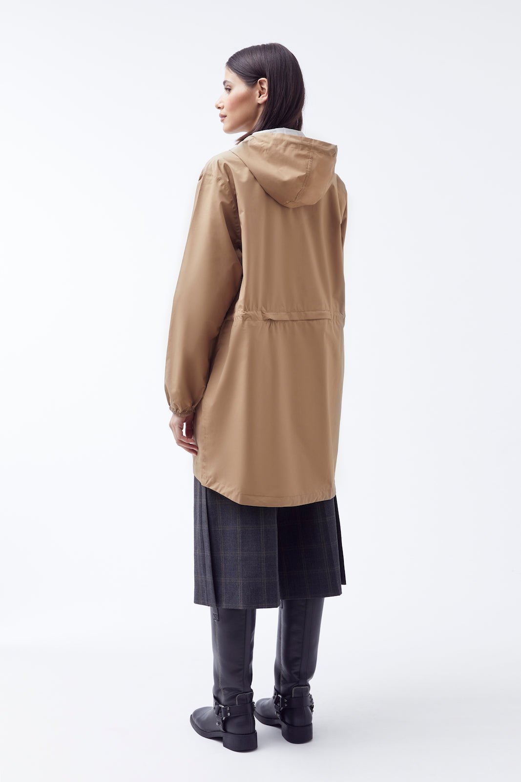flotte-amelot-classique-imperm-able-long-anthracite-beige image 2