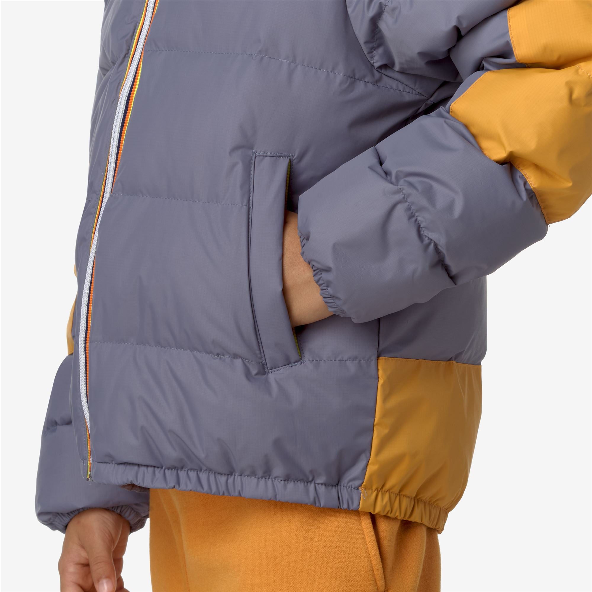 k-way-le-vrai-3-0-claude-heavy-warm-veste-enfant-grey-blue-avio-yellow-inca image 4