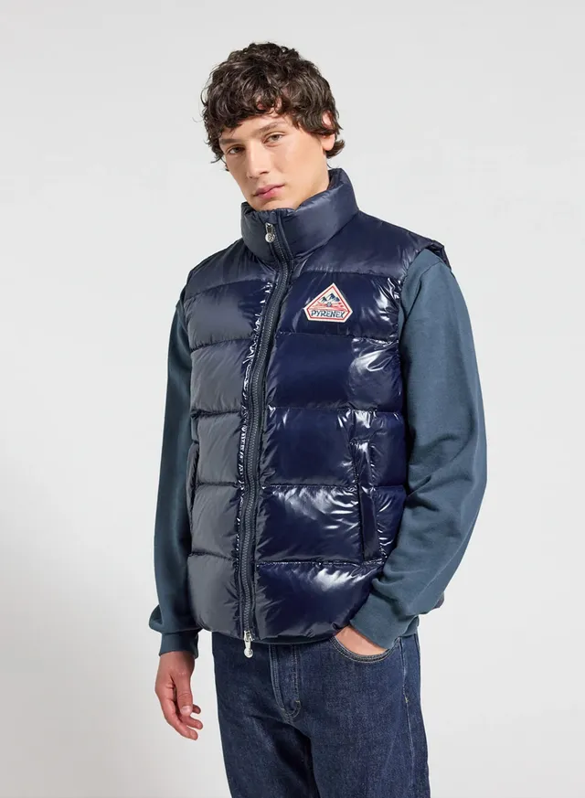 pyrenex-john-doudoune-sans-manches-bleu-marine-unisexe image 1