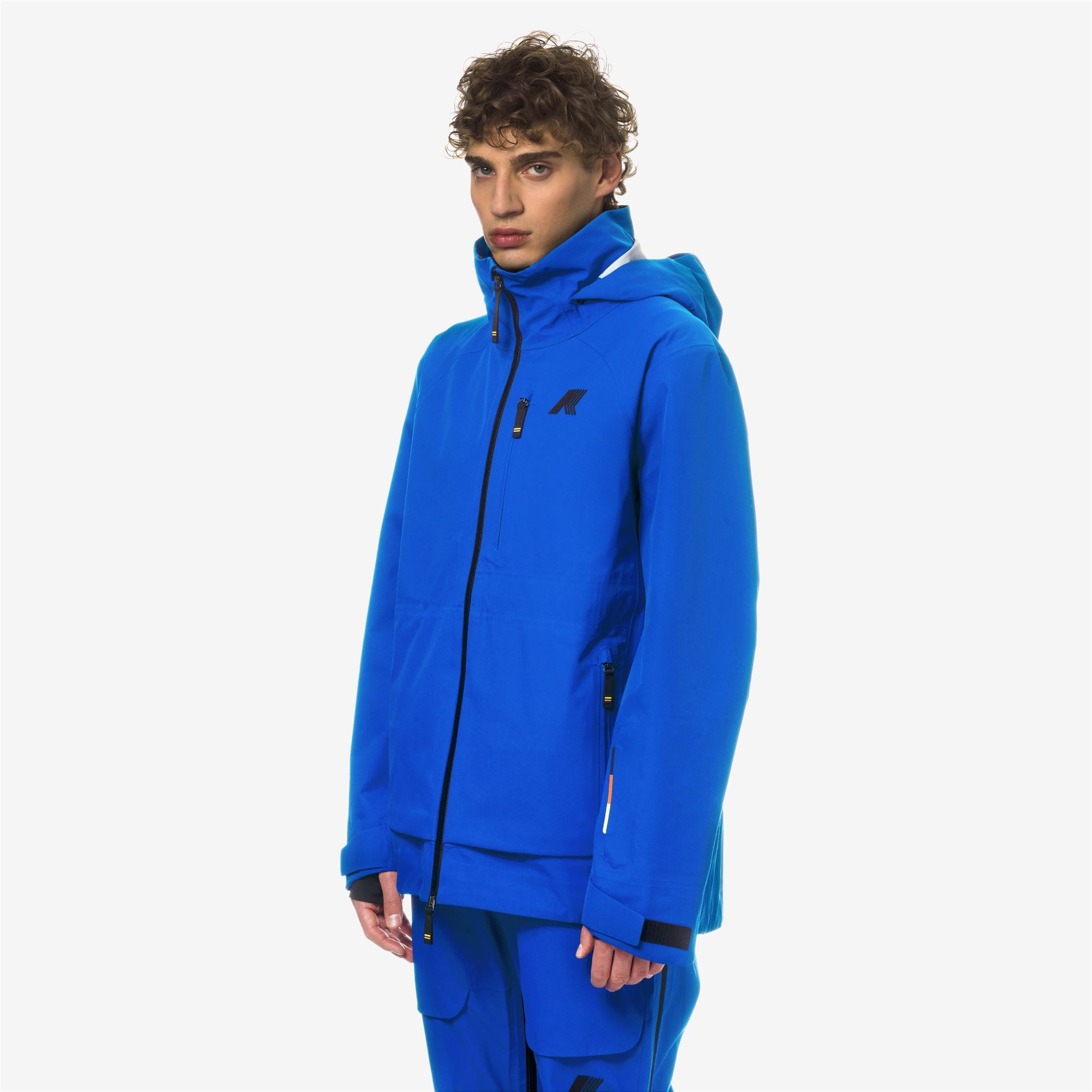 k-way-bozel-3-layers-shell-jacket-veste-homme-blue-royal-marine image 2