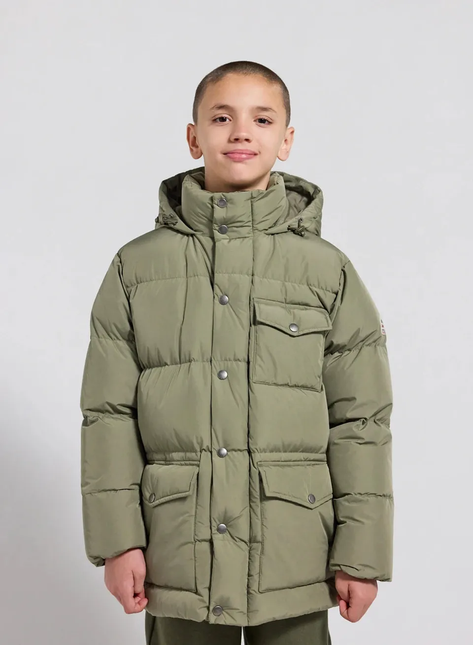 pyrenex-soal-doudoune-hiver-enfant-kaki-clair image 1