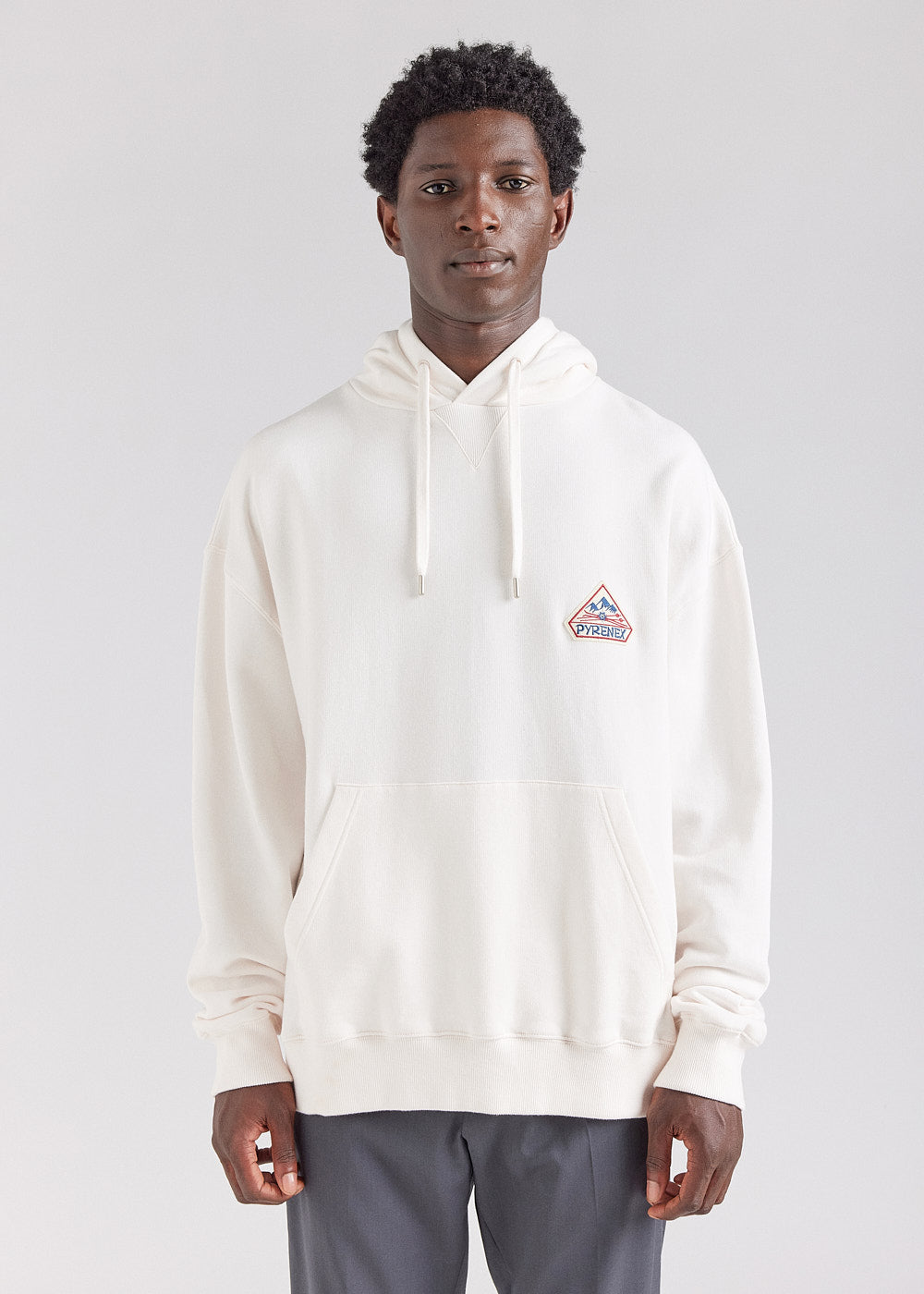 pyrenex-journey-sweat-capuche-unisexe-coton-bio-chalk image 2