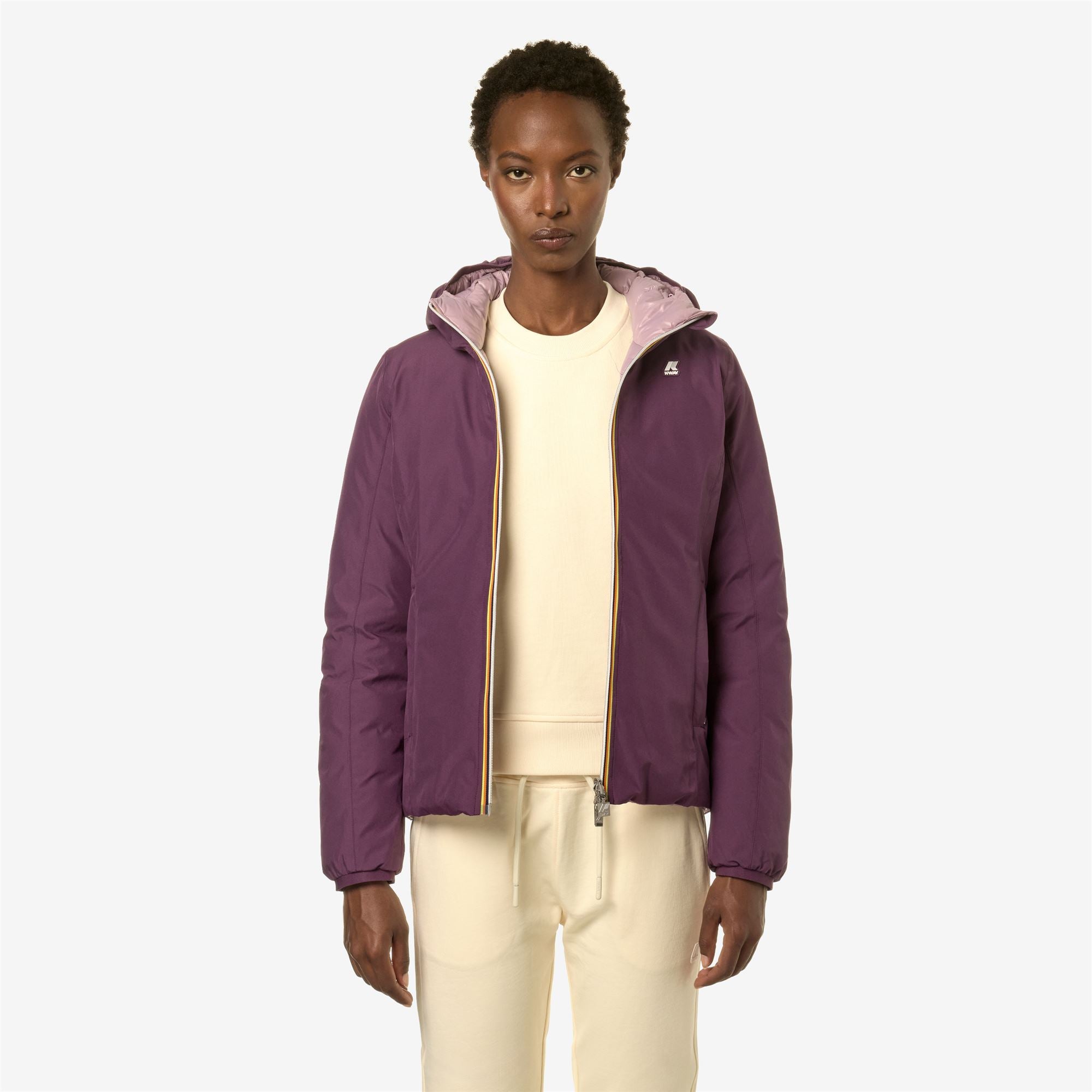 k-way-lily-st-thermo-double-veste-courte-femme-violet-p-violet-d image 1