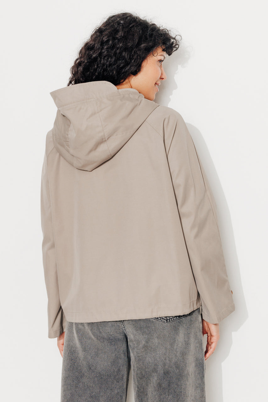 trench-coat-tanzac-parka-courte-d-perlante-vert-de-gris image 2